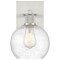 Access Lighting Port Nine Burgundy, Burgundy LED Wall Sconce, Brushed Steel Finish, Seeded Glass 63145LEDDLP-BS/SDG - alternate 4